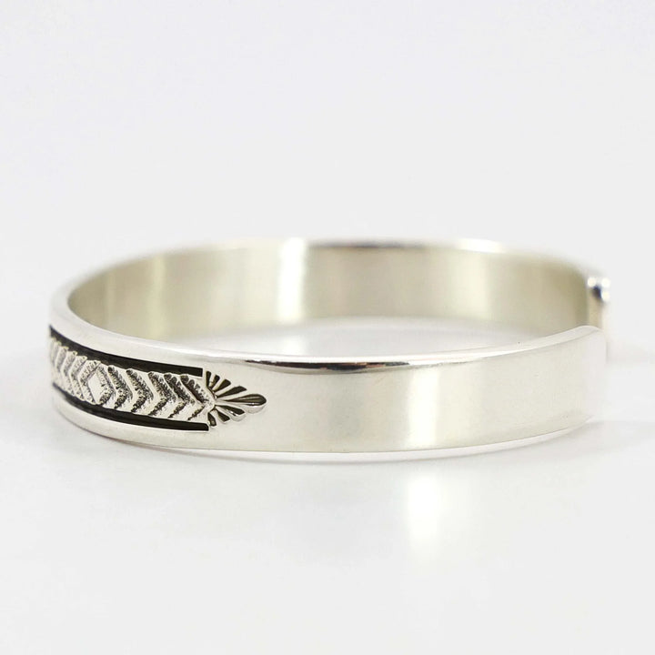 Stamped Silver Cuff