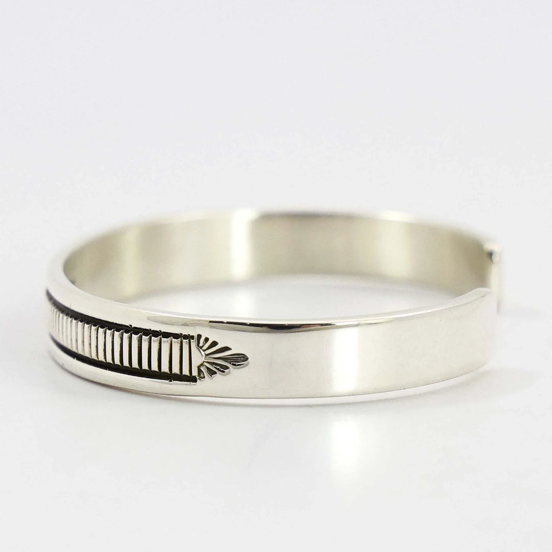 Stamped Silver Cuff