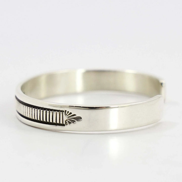 Stamped Silver Cuff