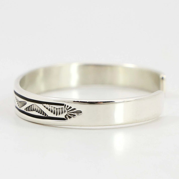 Stamped Silver Cuff