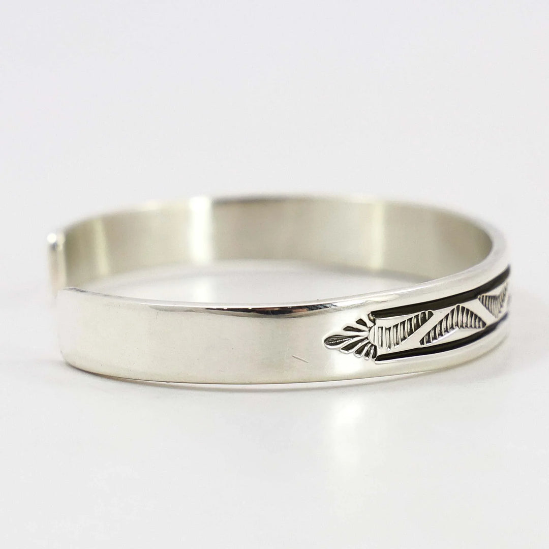 Stamped Silver Cuff