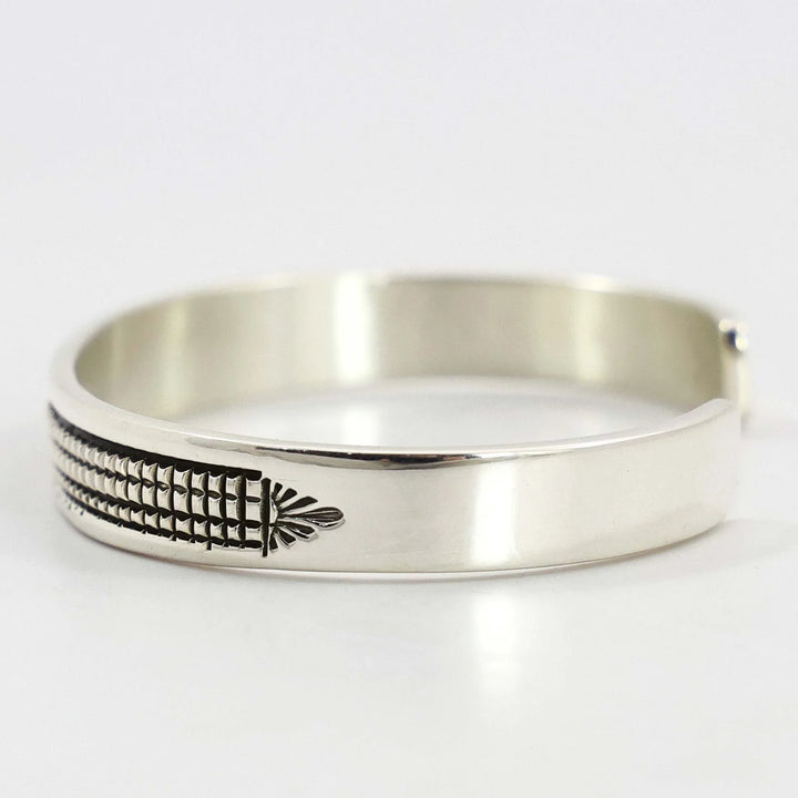 Stamped Silver Cuff