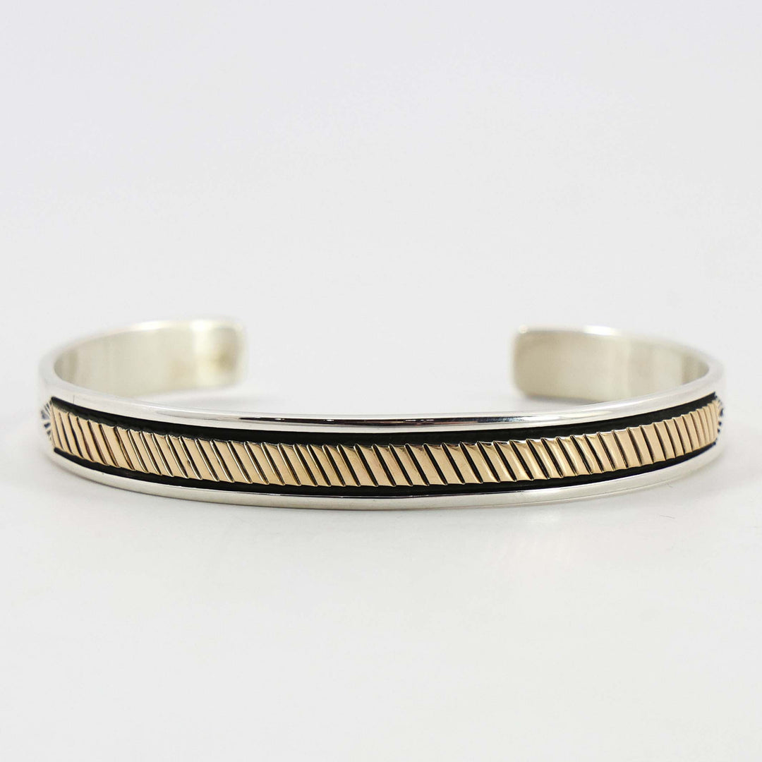 Gold on Silver Cuff