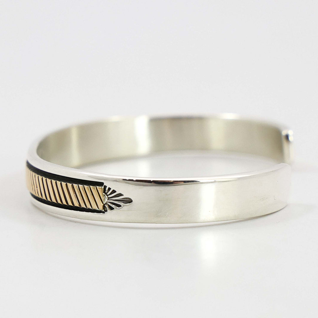 Gold on Silver Cuff