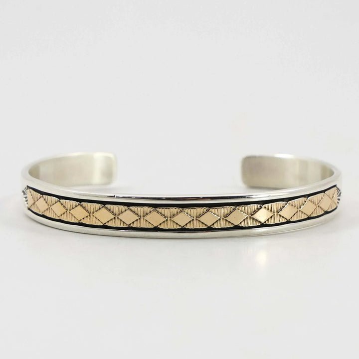Gold on Silver Cuff