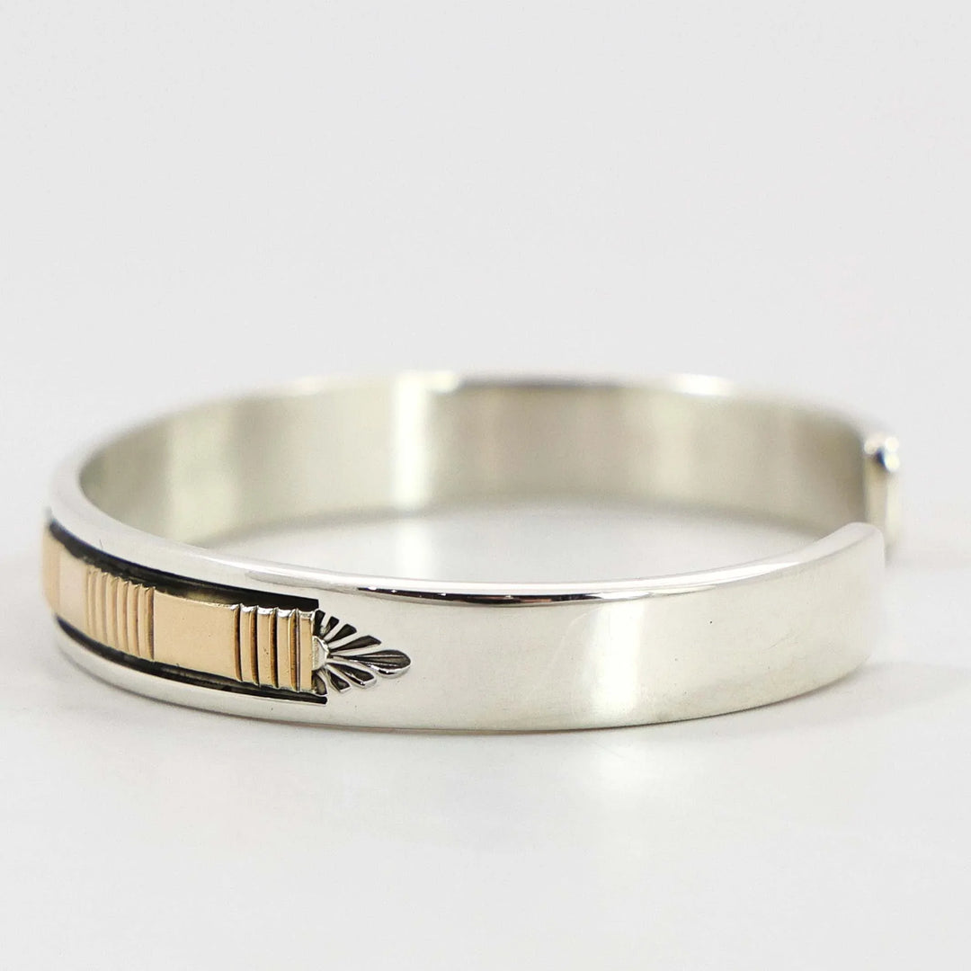 Gold on Silver Cuff