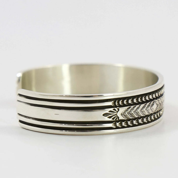 Stamped Silver Cuff