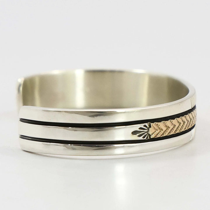 Gold on Silver Cuff