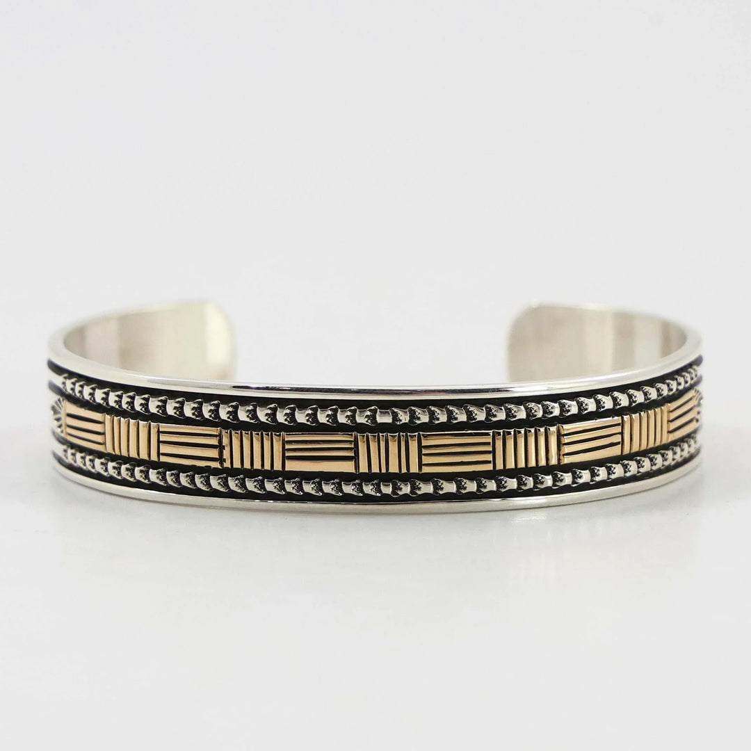 Gold on Silver Cuff