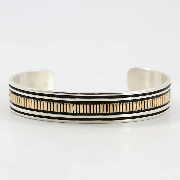 Gold on Silver Cuff