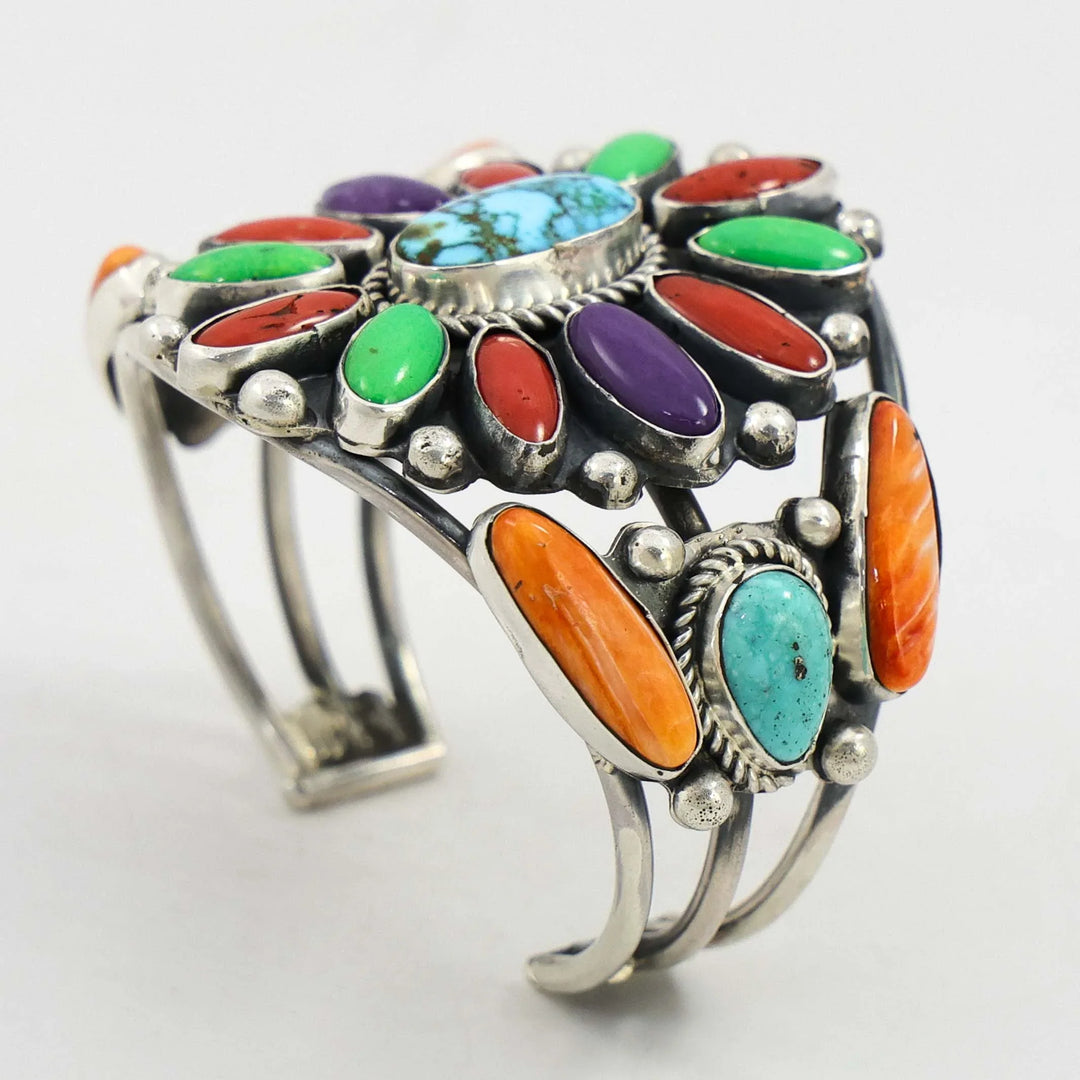 Colorful Multi-Stone Cuff