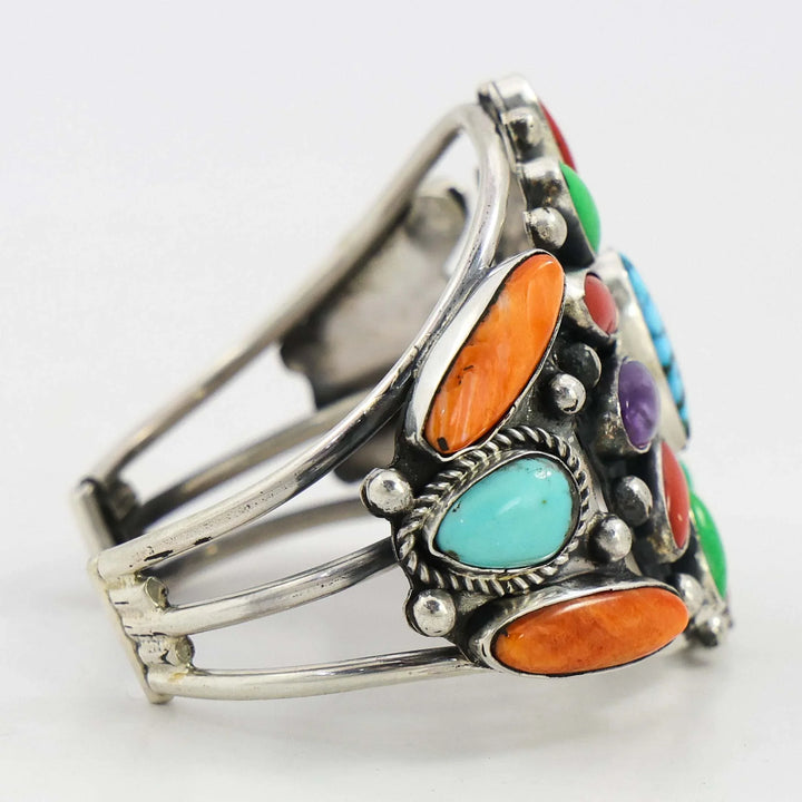 Colorful Multi-Stone Cuff
