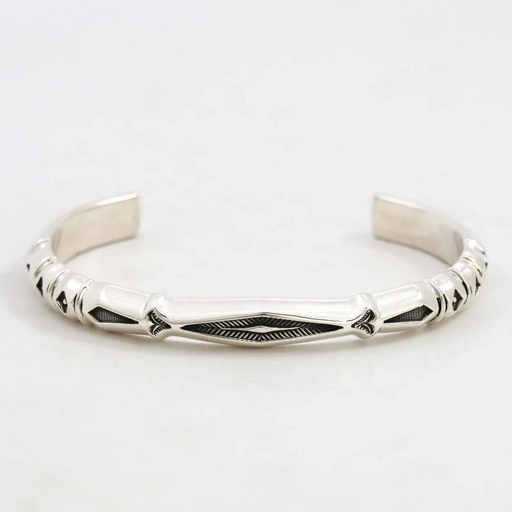 Stamped Silver Cuff