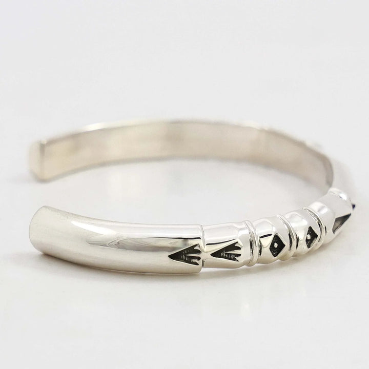 Stamped Silver Cuff