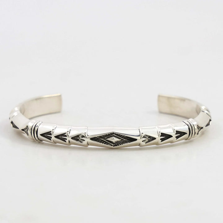 Stamped Silver Cuff