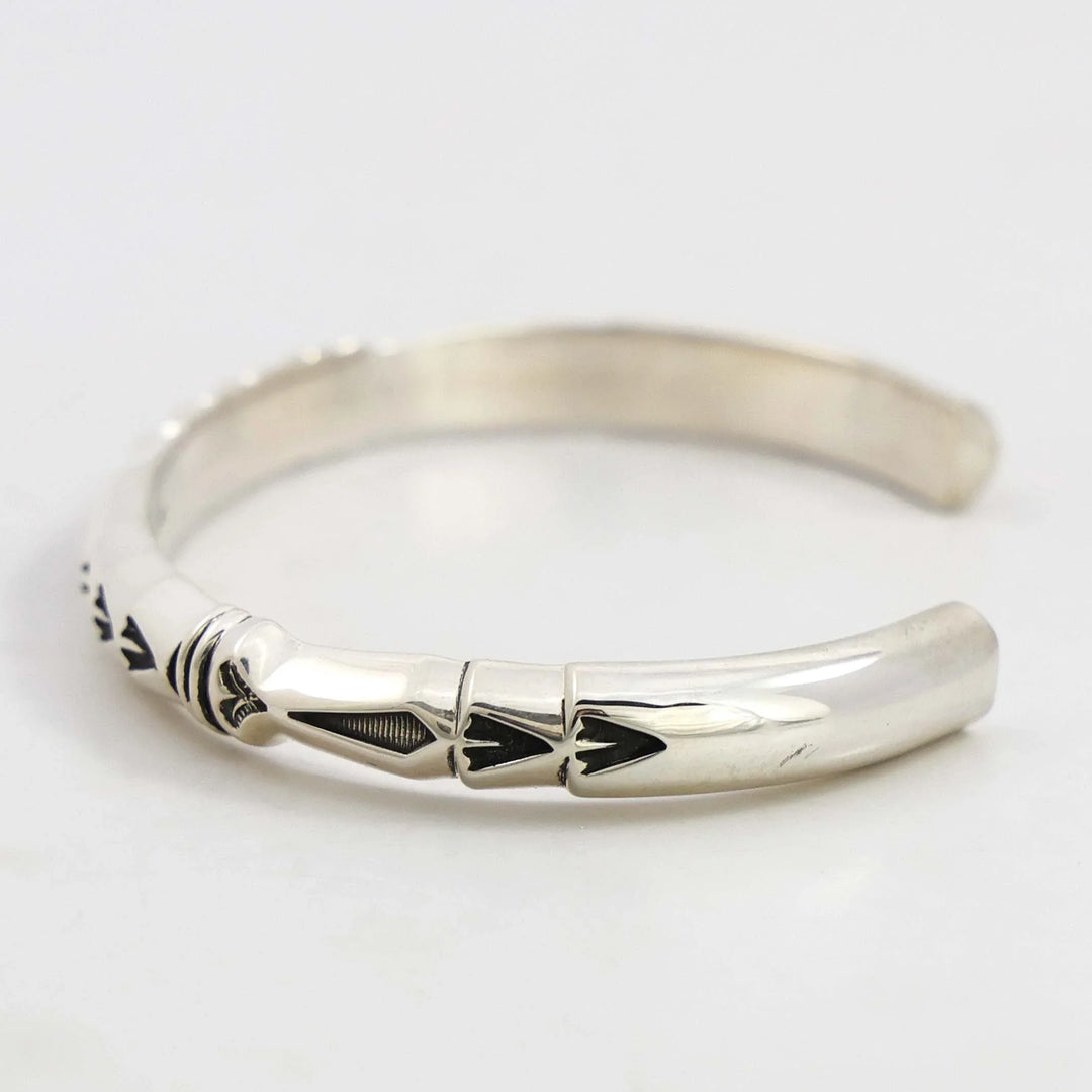 Stamped Silver Cuff