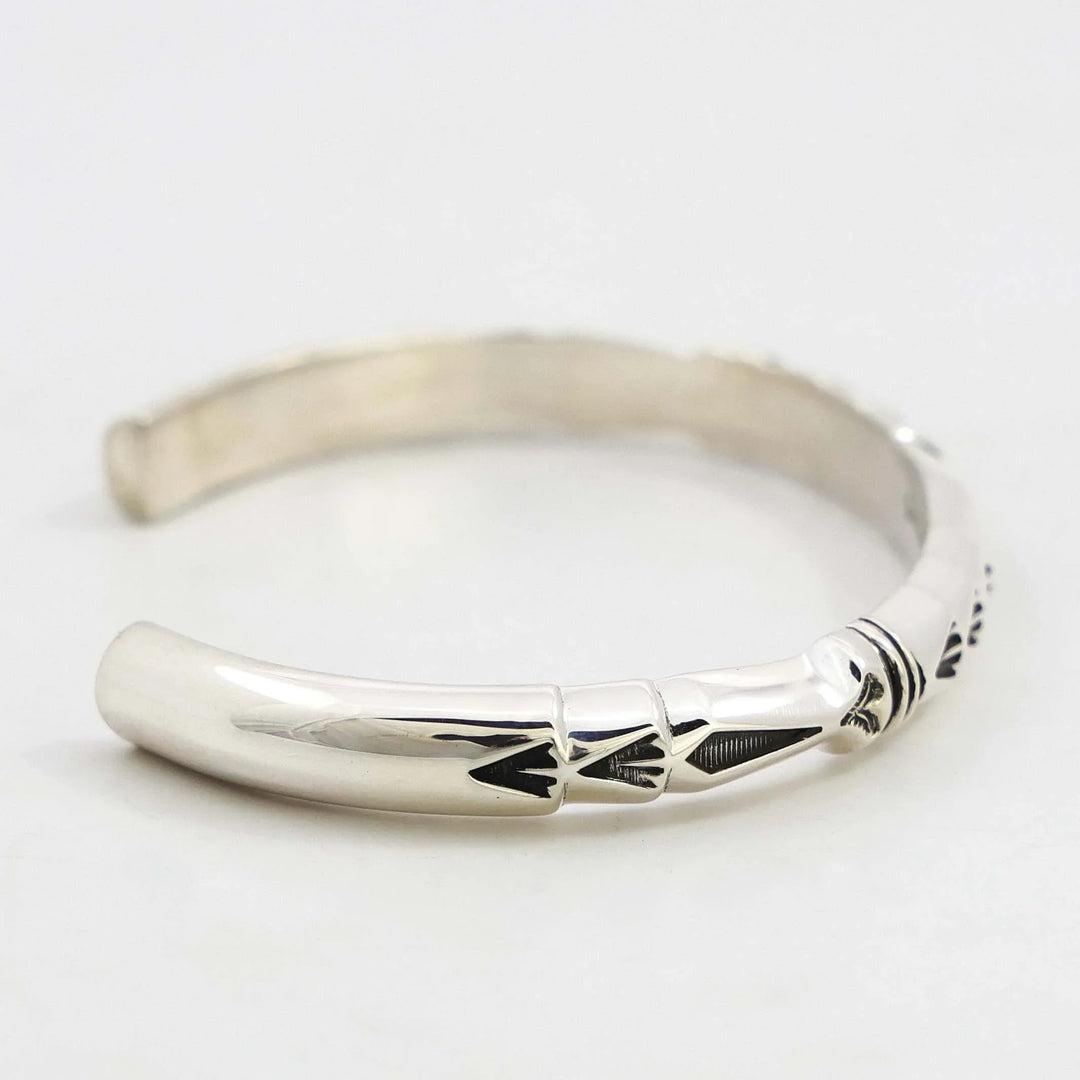 Stamped Silver Cuff