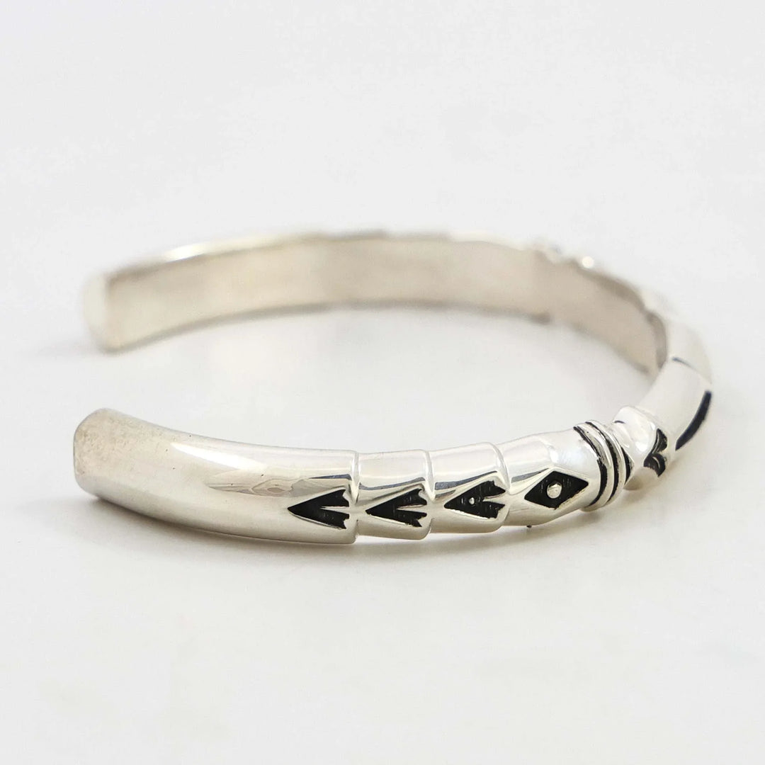 Stamped Silver Cuff