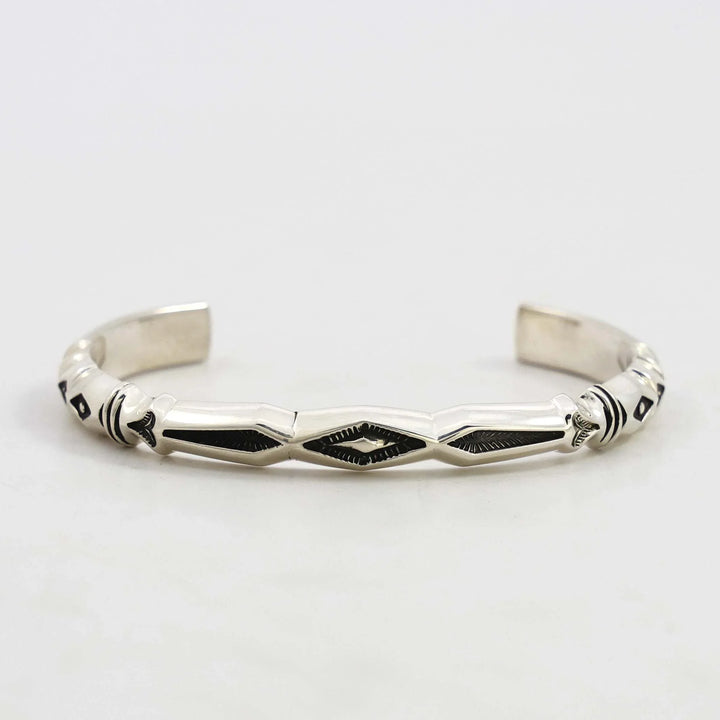 Stamped Silver Cuff