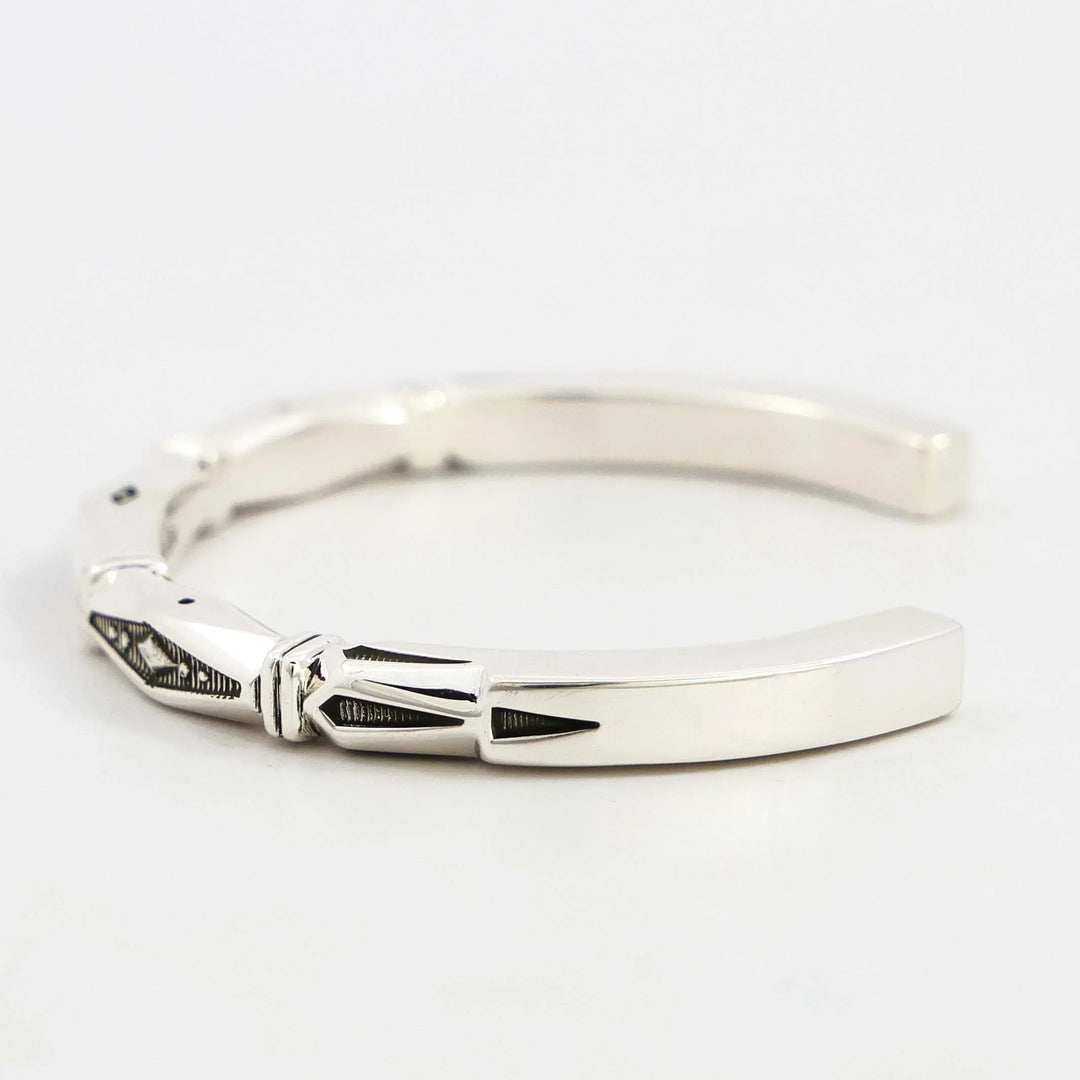 Stamped Silver Cuff