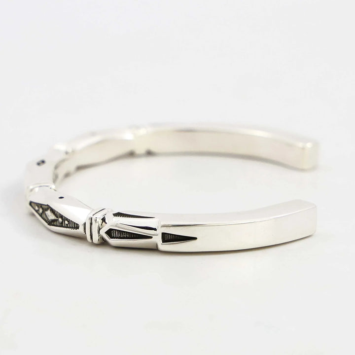 Stamped Silver Cuff