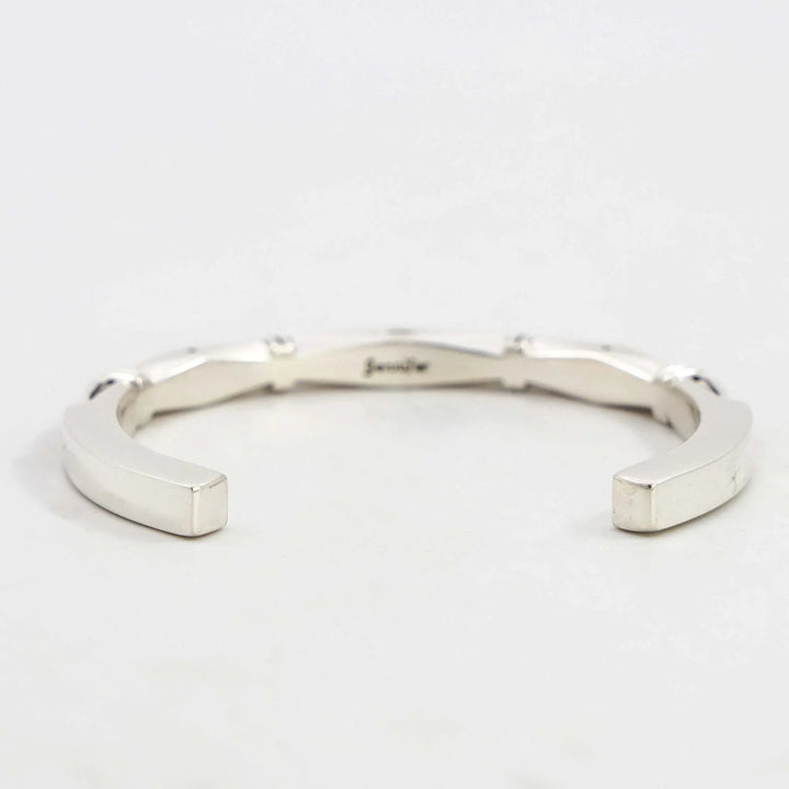 Stamped Silver Cuff