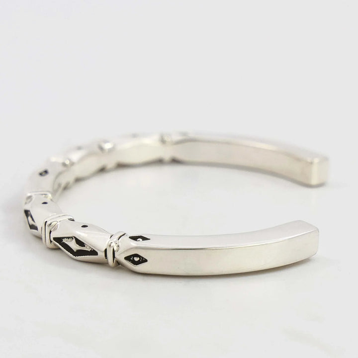 Stamped Silver Cuff