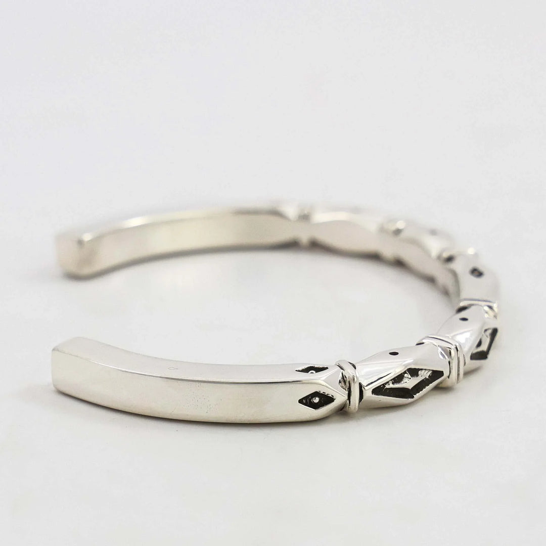 Stamped Silver Cuff