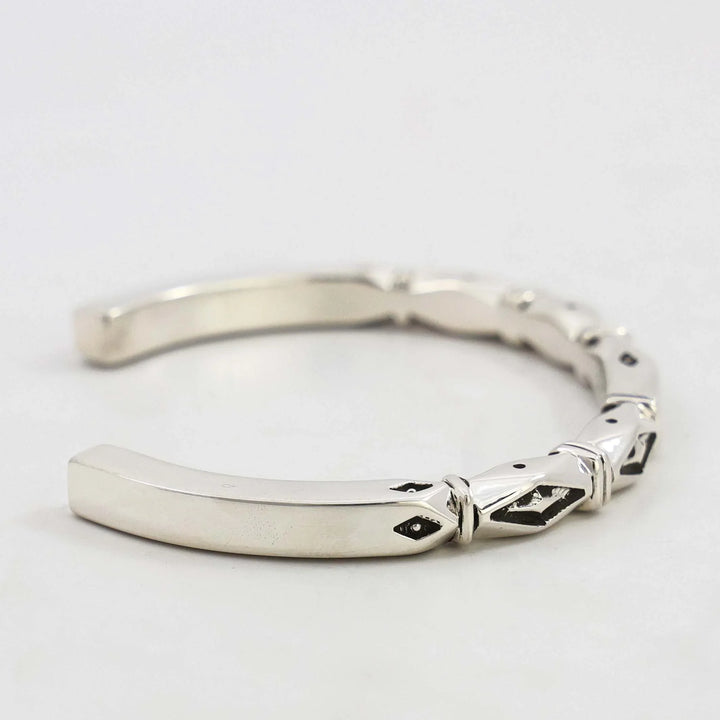 Stamped Silver Cuff