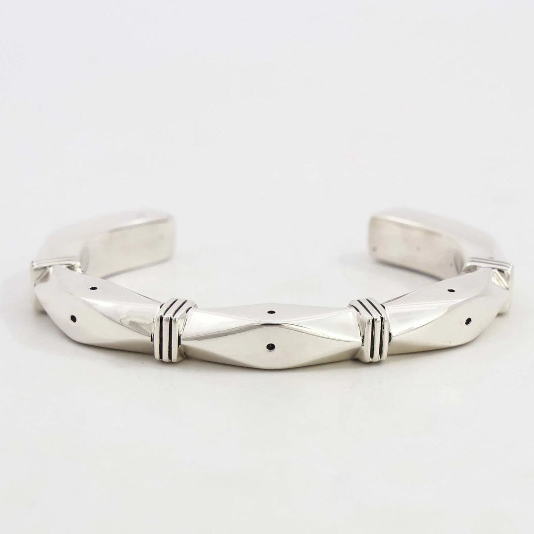 Stamped Silver Cuff