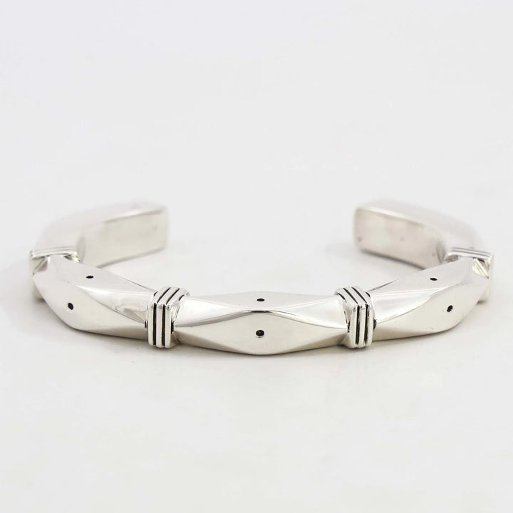 Stamped Silver Cuff