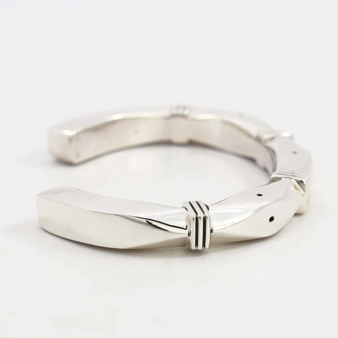 Stamped Silver Cuff