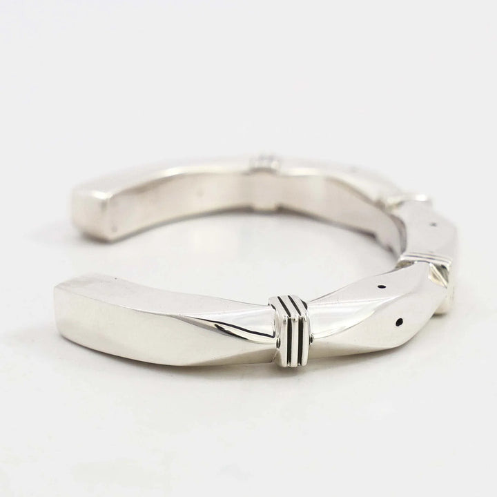Stamped Silver Cuff