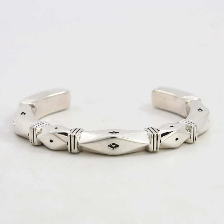 Stamped Silver Cuff