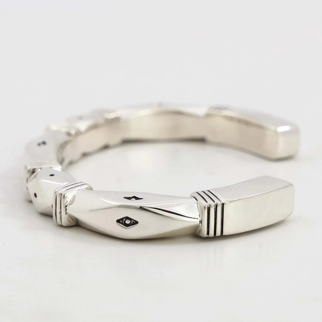 Stamped Silver Cuff