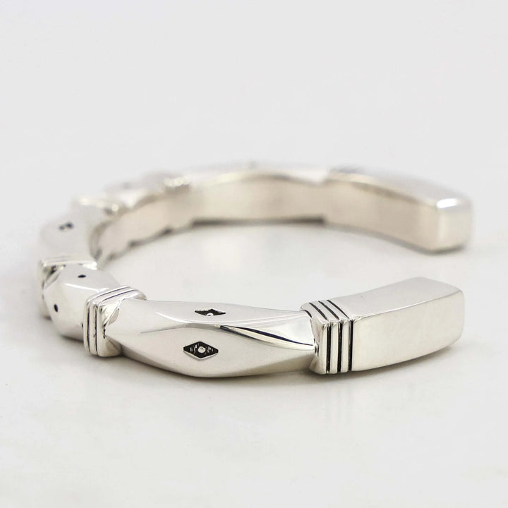 Stamped Silver Cuff