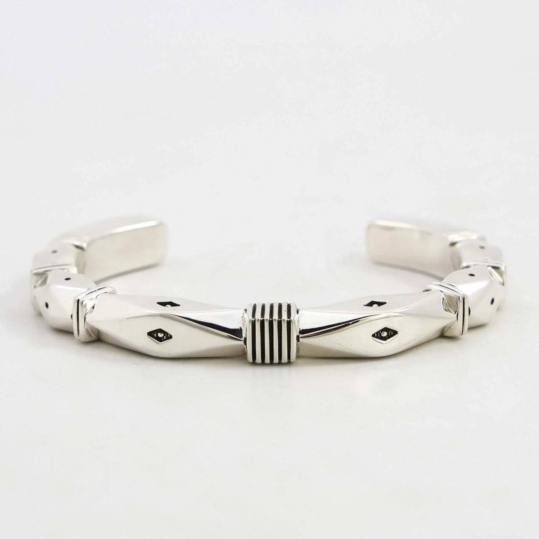 Stamped Silver Cuff