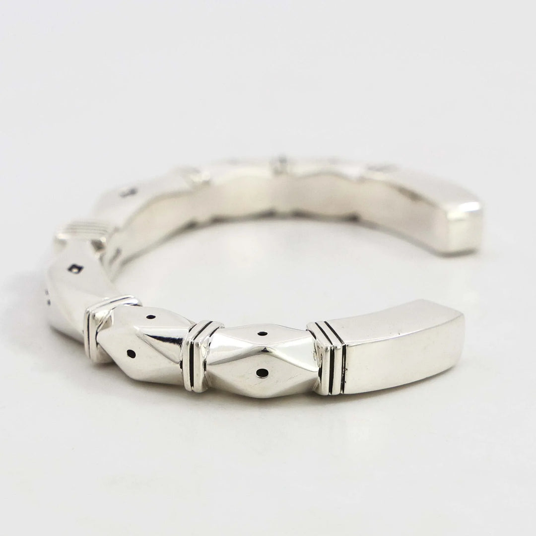 Stamped Silver Cuff