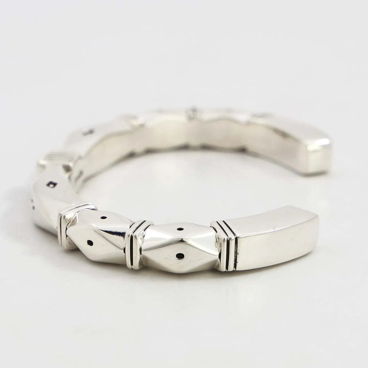 Stamped Silver Cuff
