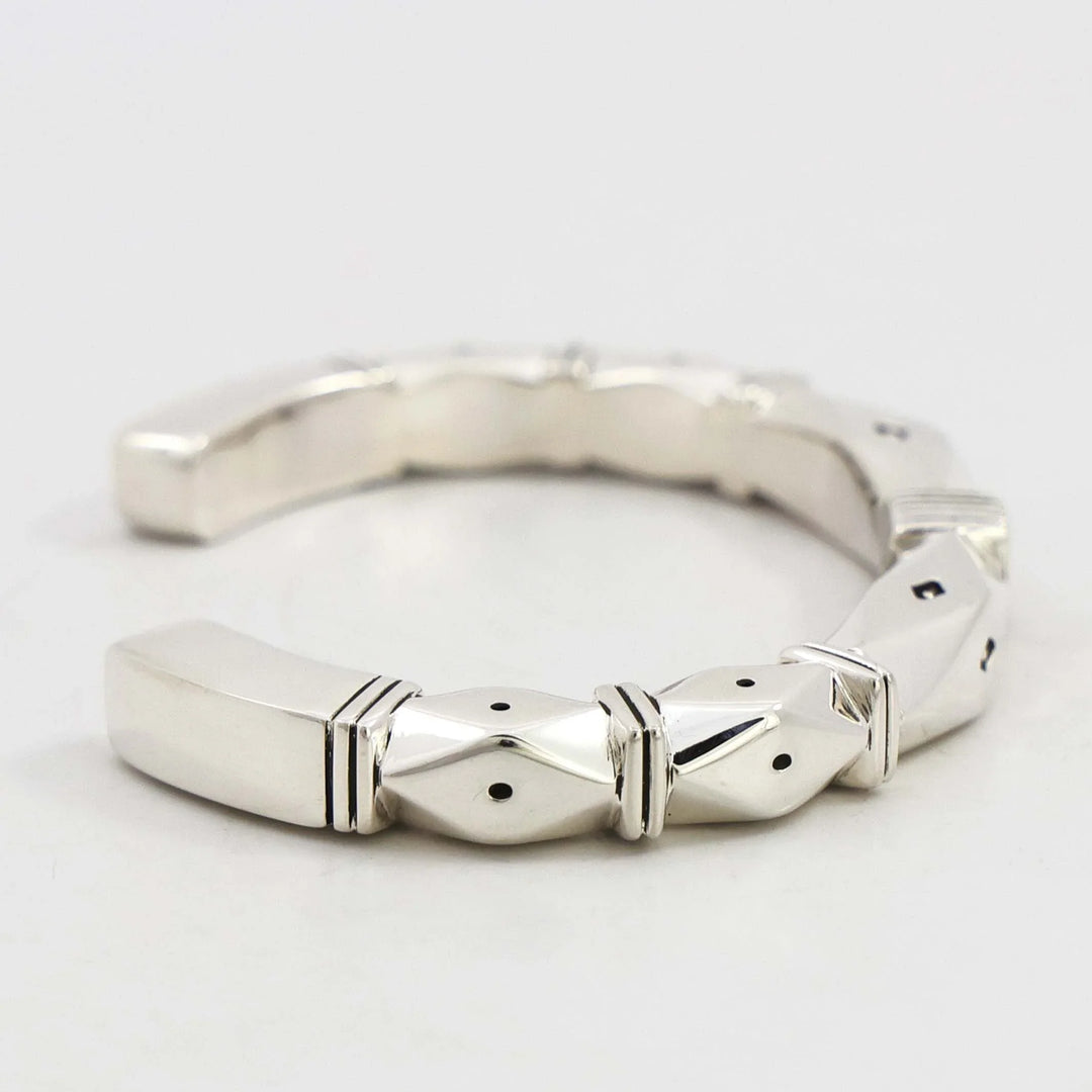 Stamped Silver Cuff