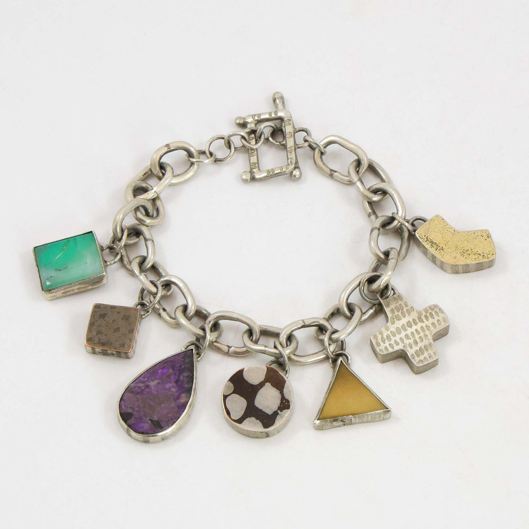 Mokume Charm Bracelet