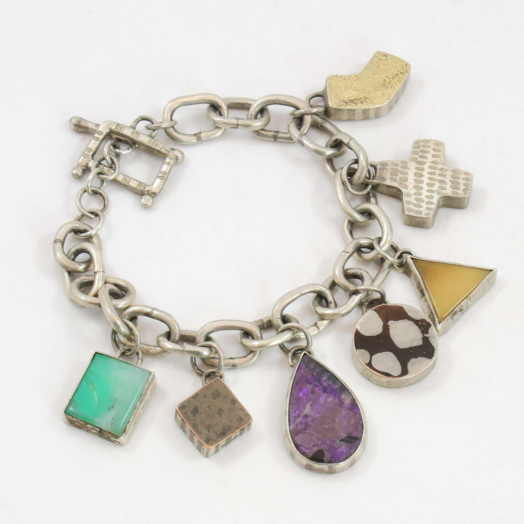Mokume Charm Bracelet