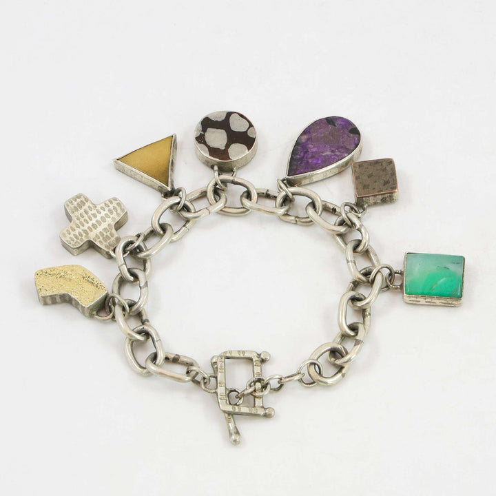 Mokume Charm Bracelet
