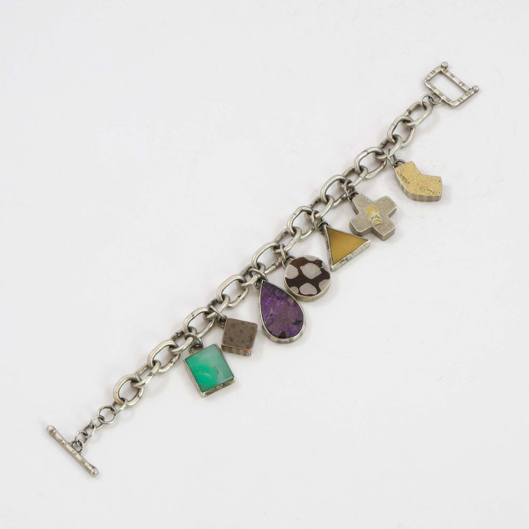 Mokume Charm Bracelet