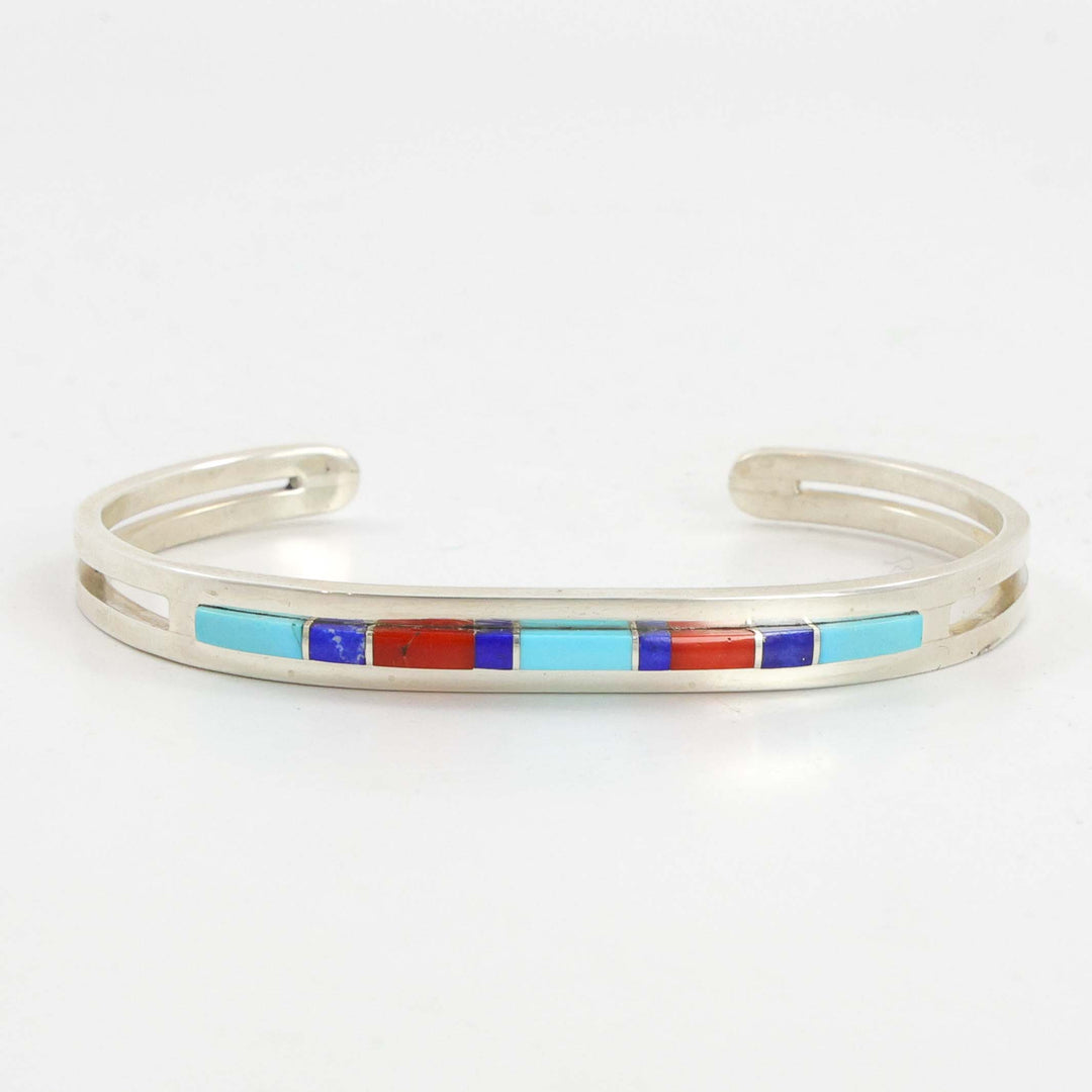 Multi-Stone Inlay Cuff