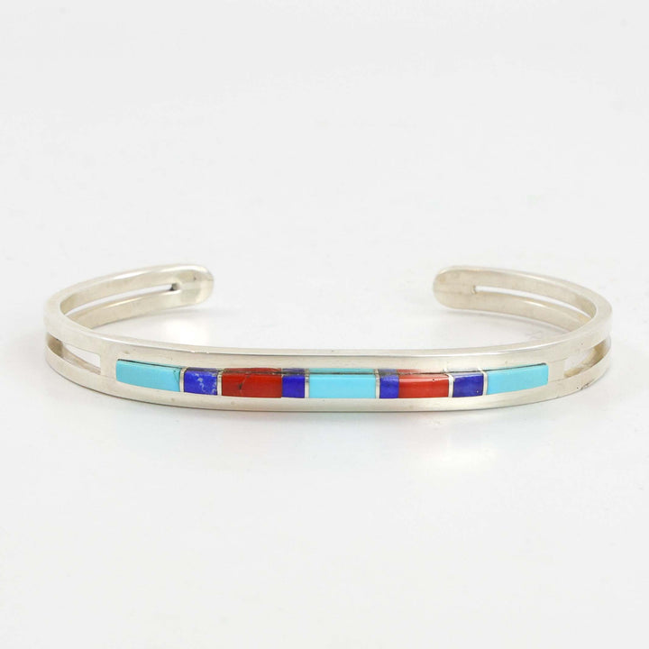 Multi-Stone Inlay Cuff