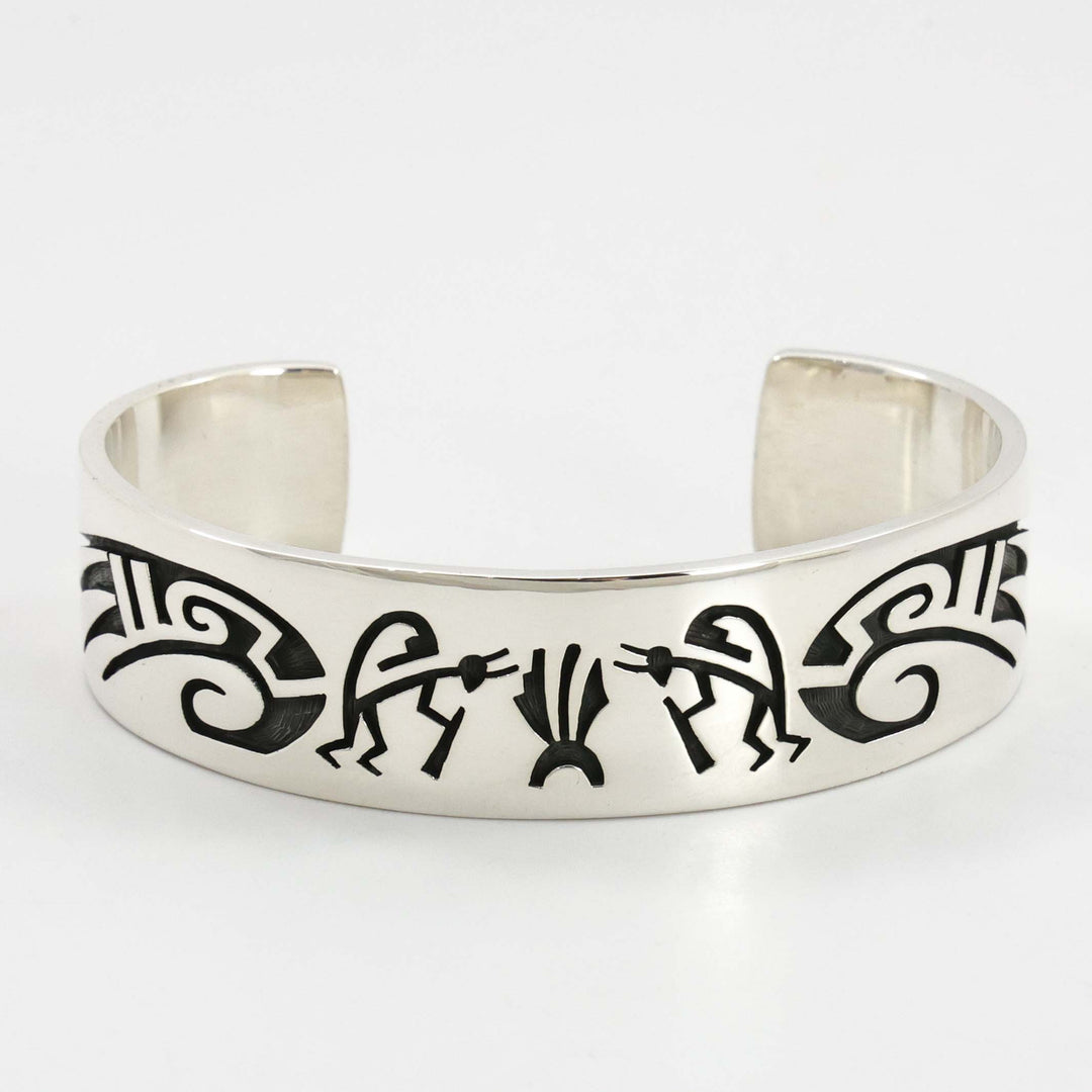Flute Player and Birds Cuff