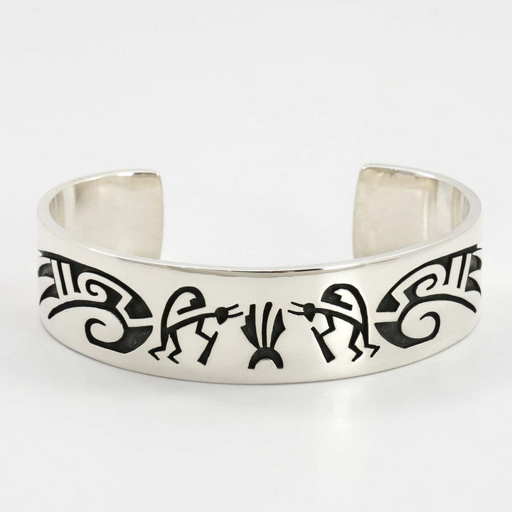 Flute Player and Birds Cuff