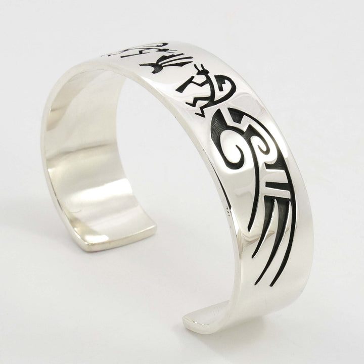 Flute Player and Birds Cuff