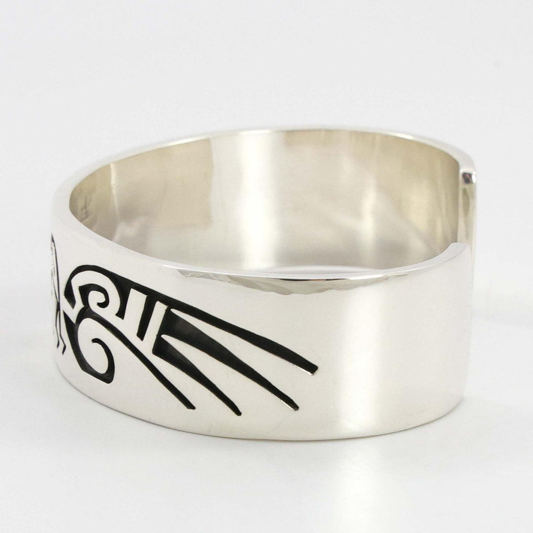 Flute Player and Birds Cuff
